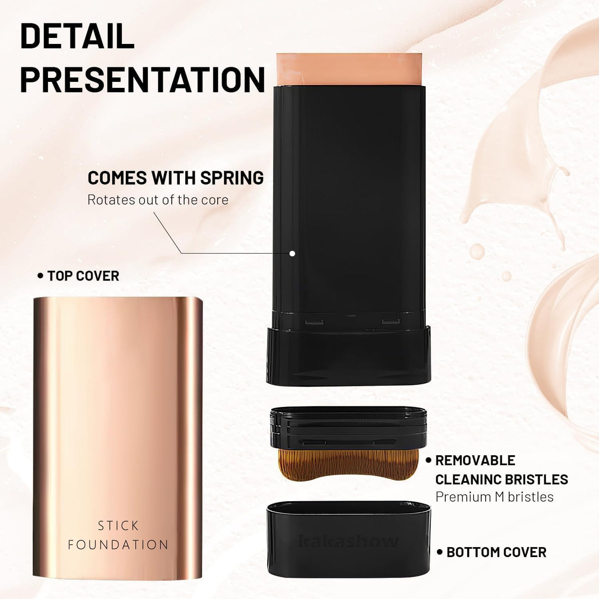 AuraVeil™ Dual-End Foundation Stick