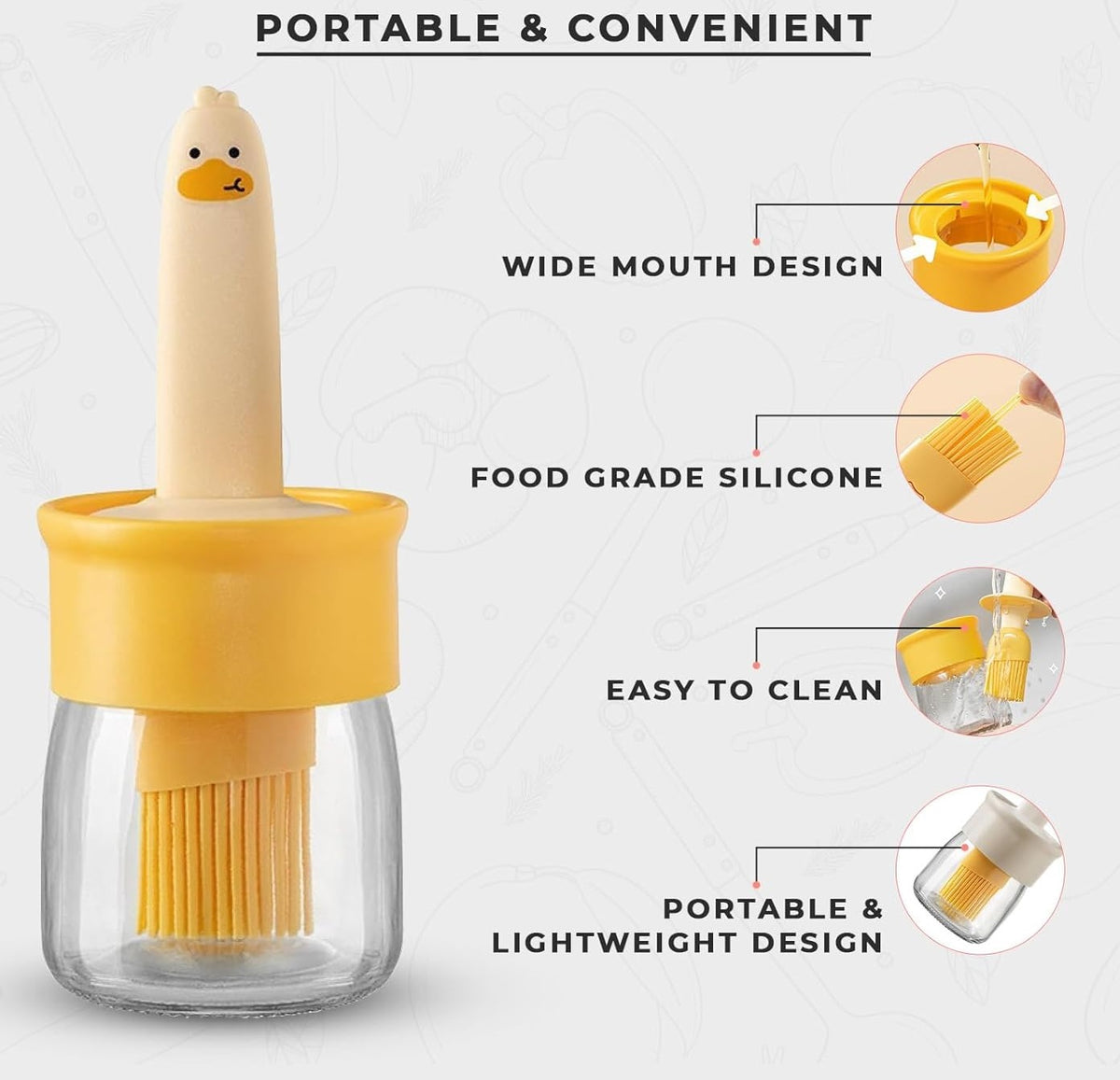 QuackChef™ Smart Oil Dispenser & Baster