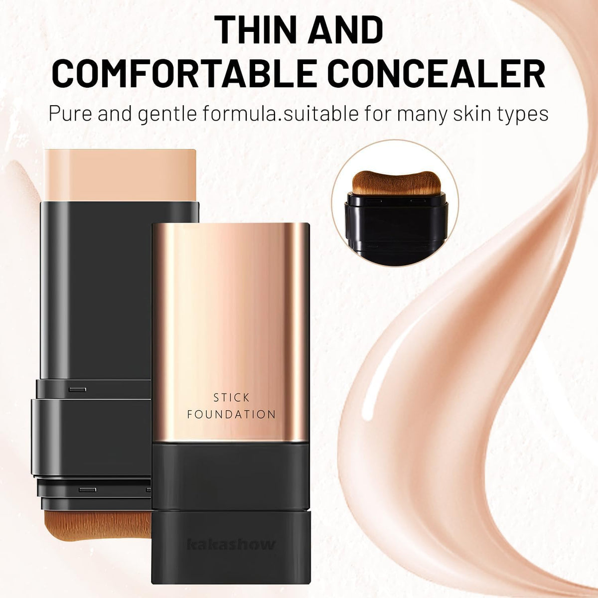 AuraVeil™ Dual-End Foundation Stick
