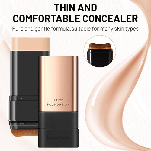 AuraVeil™ Dual-End Foundation Stick