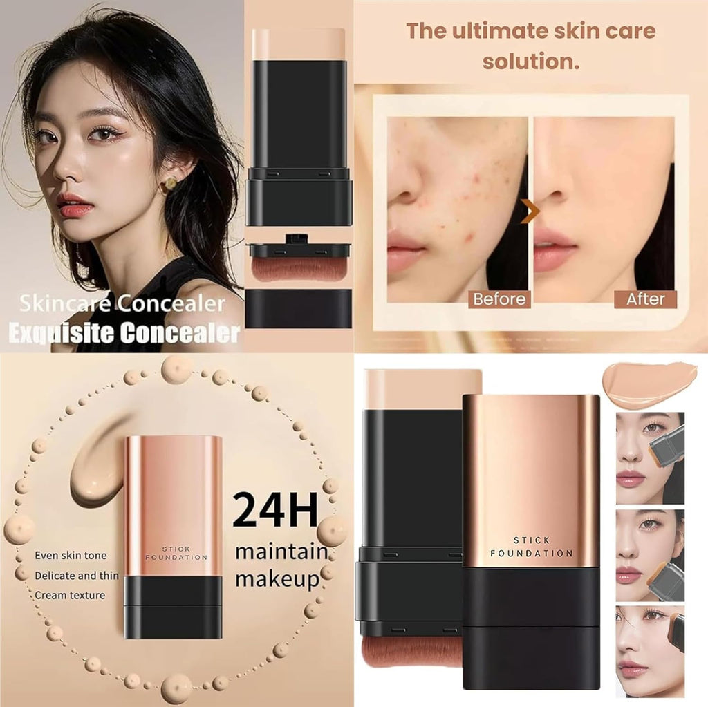 AuraVeil™ Dual-End Foundation Stick